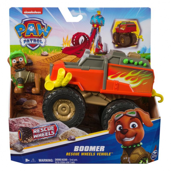 Labkovият патрул Rescue Wheels тематично превозно средство Boomer