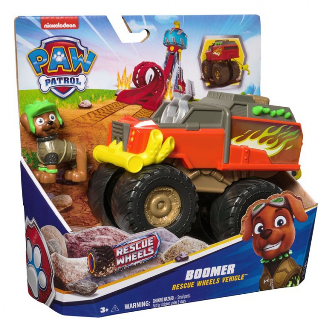 Labkovият патрул Rescue Wheels тематично превозно средство Boomer