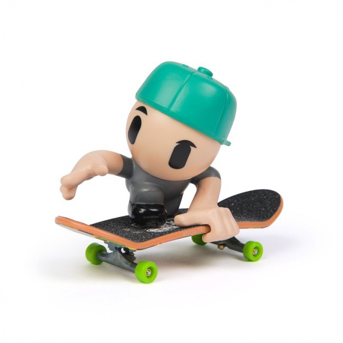 Tech Deck SK8 Crew fingerboard с фигурка зелена шапка с козирка