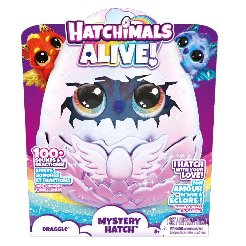 Hatchimals люпещо се интерактивно животинче дракон