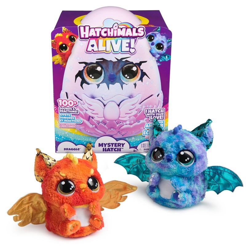 Hatchimals люпещо се интерактивно животинче дракон