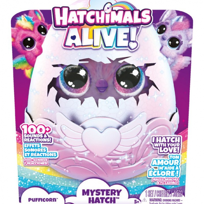 Hatchimals люпещо се интерактивно животинче еднорог