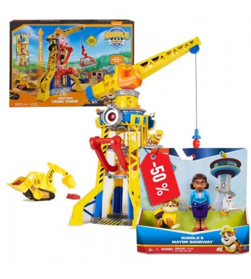 Пакет: Бандата на Рабъл интерактивен кран 60 см + Гудуей и Ръбъл на половин цена