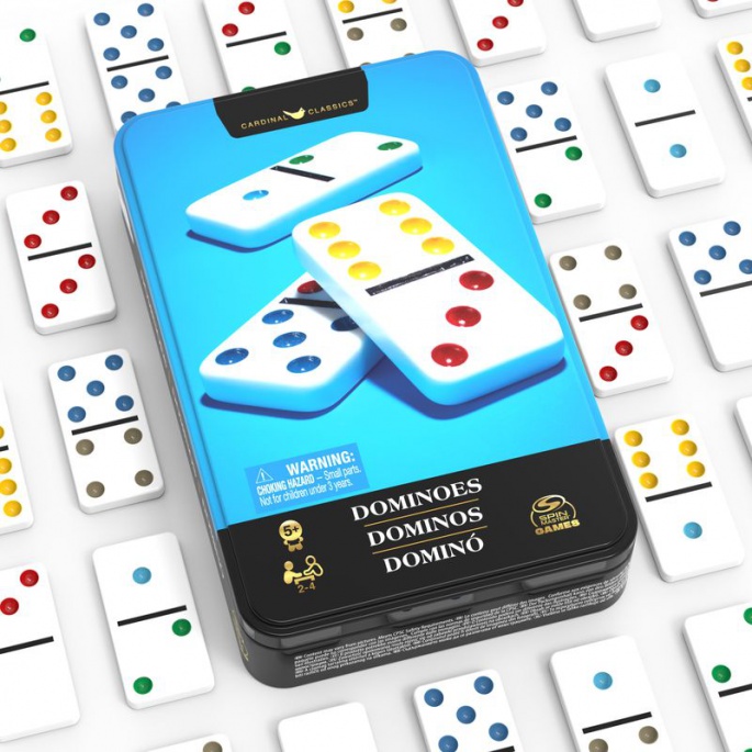 Spin Master Games домино в метална кутия