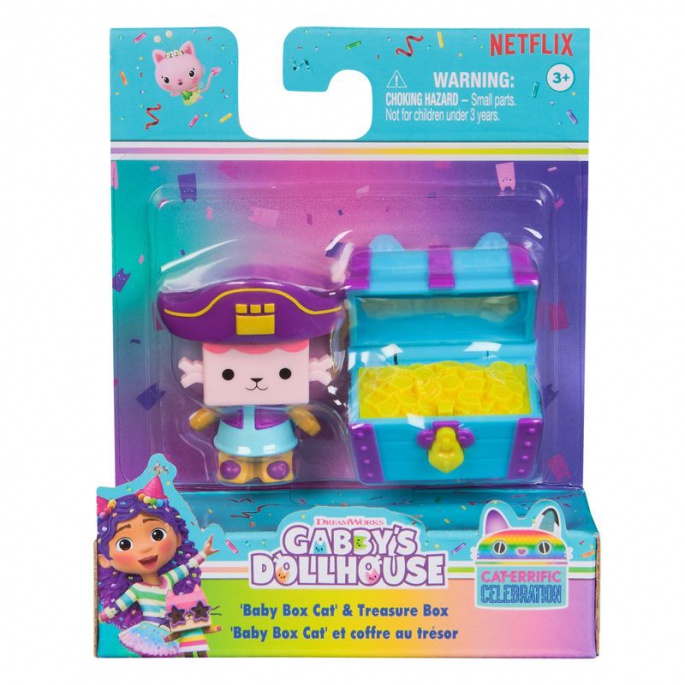 Къщата за кукли на Габи фигура Baby Box Cat с аксесоар