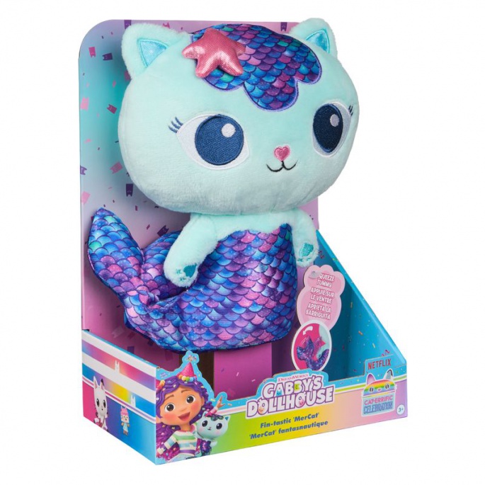 Gabby's Dollhouse плюшена играчка Mercat с функции