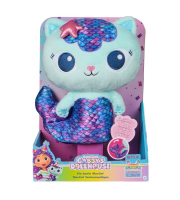 Gabby's Dollhouse плюшена играчка Mercat с функции