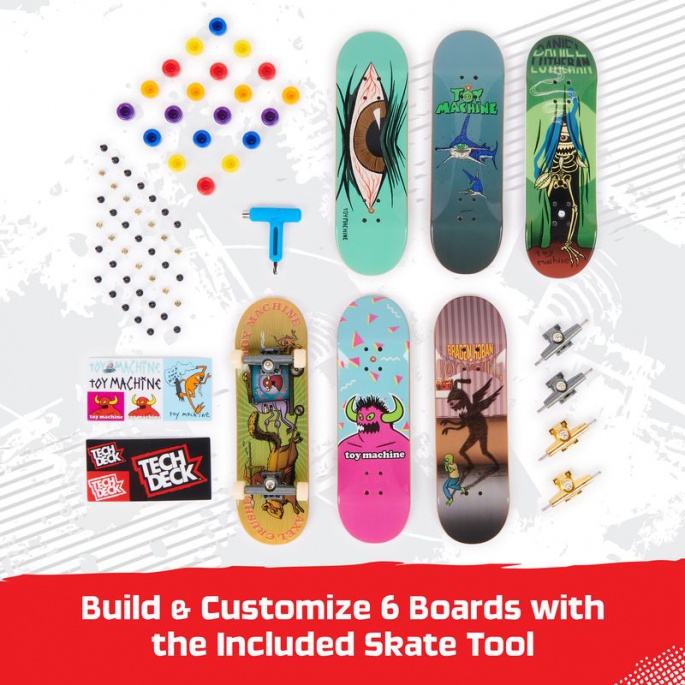 Tech Deck фингърборд 6бр с аксесоари