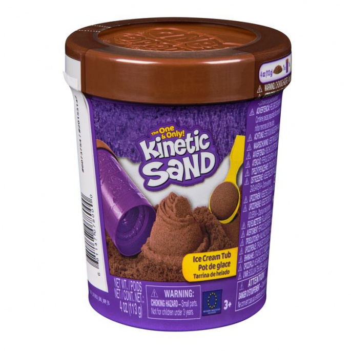 Kinetic Sand кафява сладоледена тръбичка