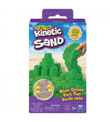 Kinetic Sand неоновозелен пясък
