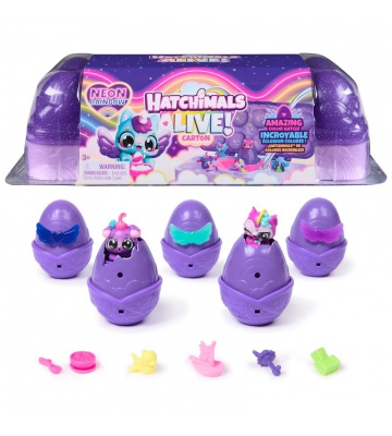 Hatchimals Неонова дъга картон животни