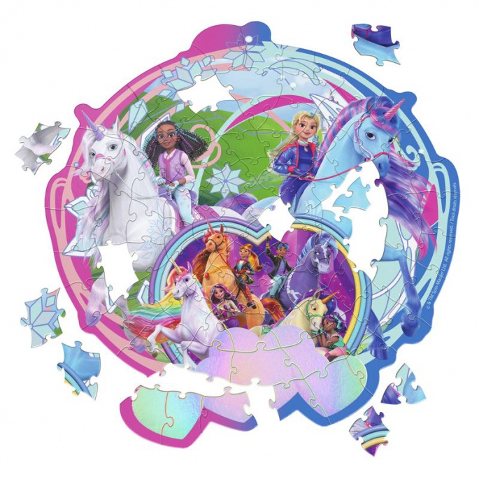 Пъзел Unicorn Academy Ледено приключение 100 части
