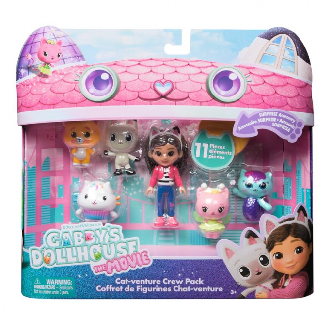 Gabby’s Dollhouse: Многофункционален комплект с фигурки от филма