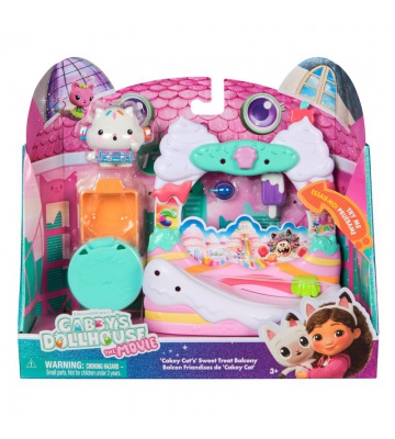 Куклената къща на Gabby във филма: комплект с балкон и сладкарница