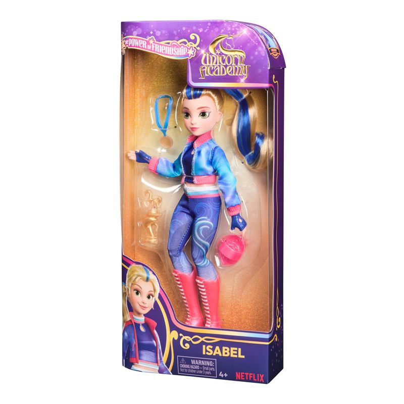 Кукла Isabel от Unicorn Academy с купа и медал 24 см
