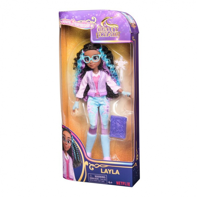 Кукла Лайла от Unicorn Academy с книга, 24 см