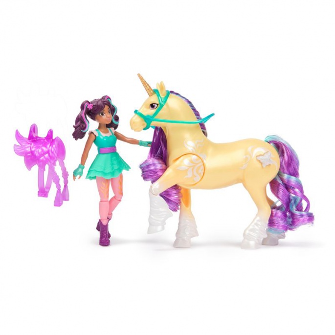 Unicorn Academy Ава и еднорогът Лийф със светеща картина