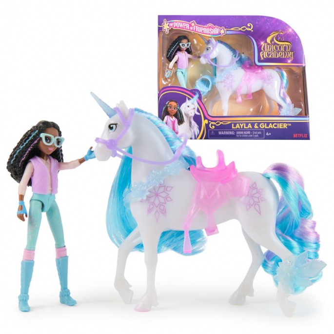 Фигурки Unicorn Academy Лейла и Глейсър 11 см 2025