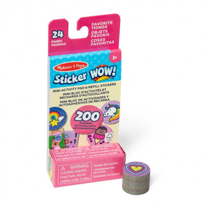 Melissa & Doug Sticker WOW náplně samolepek oblíbené předměty
