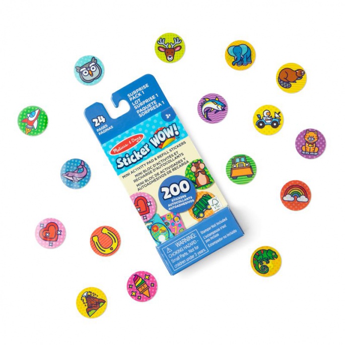 Melissa & Doug Sticker WOW náplně samolepek tuba plná překvapení