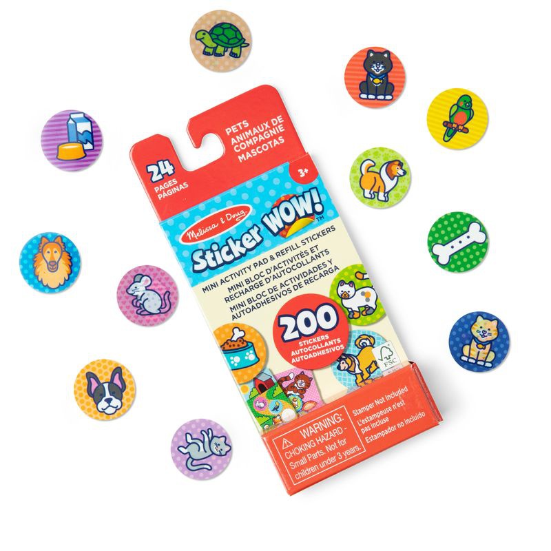 Melissa & Doug Sticker WOW пълнежи стикери животни