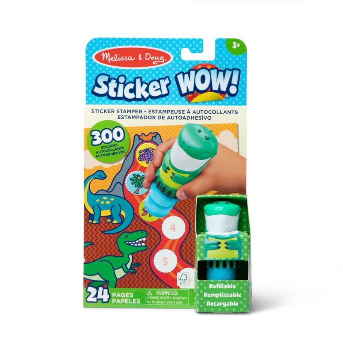 Melissa & Doug Sticker WOW samolepky dinosauři