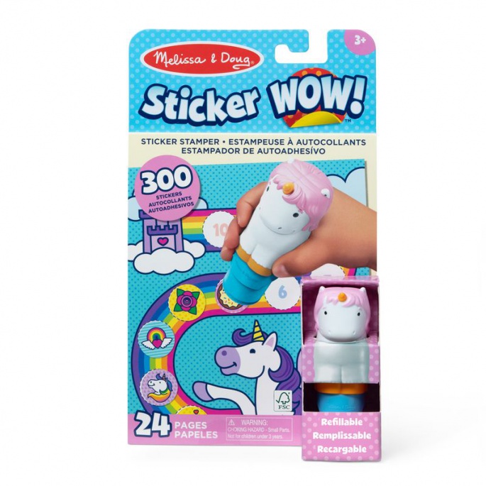 Melissa & Doug Sticker WOW samolepky jednorožci