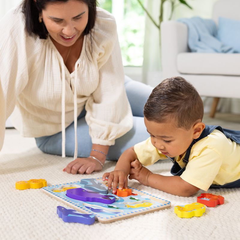 Melissa & Doug дървени пъзели с морски животни