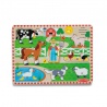 Дървени пъзели със звукови ефекти Old MacDonald Farm от Melissa & Doug
