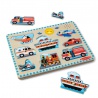 Melissa & Doug дървен пъзел със звукови ефекти превозни средства