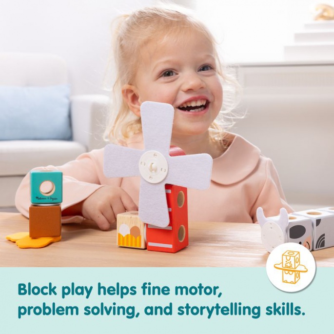 Melissa & Doug Blockables stavebnice farma