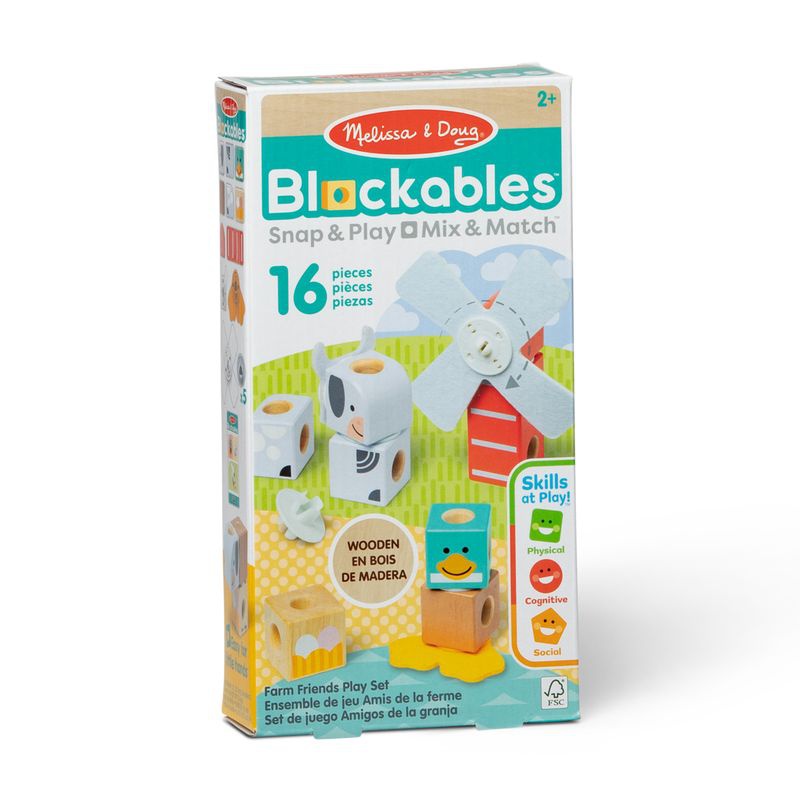 Melissa & Doug Blockables строителен комплект ферма