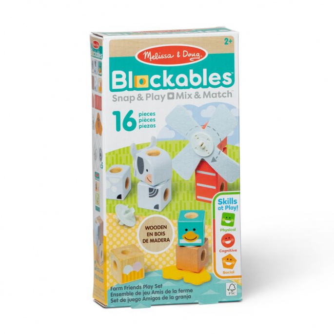 Melissa & Doug Blockables stavebnice farma