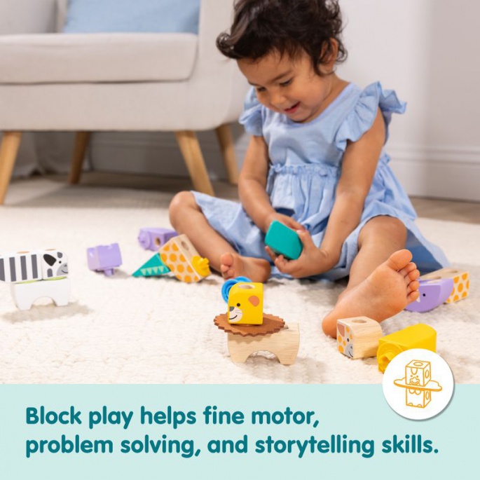 Melissa & Doug Blockables stavebnice safari hrací sada