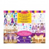 Melissa & Doug лепенки за многократна употреба с подложка - обличане