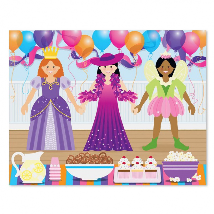 Melissa & Doug samolepky opakovaně použitelné s podložkou - oblékání