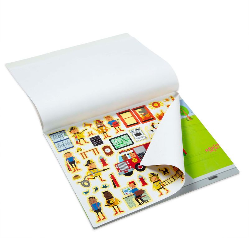 Melissa & Doug стикери за многократна употреба с подложка - град