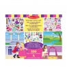 Melissa & Doug стикери за многократна употреба с подложка - замък
