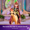 Изгоден комплект: Unicorn Academy четкащ се еднорог Cinder 24 см + колие с пръстен