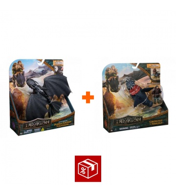 Изгоден комплект: Как да си дресираш дракон Беззъб, издаващ звуци + Gronckle и Рибоног