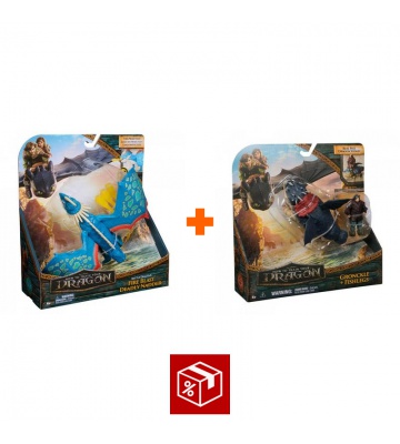 Изгоден комплект: Как да си дресираш дракон Нодър Смърт изстрелващ стрели + Gronckle и Рибоног