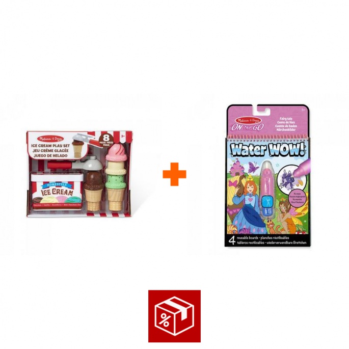 ПРОМОЦИЯ: Комплект за сладоледени топки Melissa & Doug + Water WOW оцветяване с вода приказки БЕЗПЛАТНО