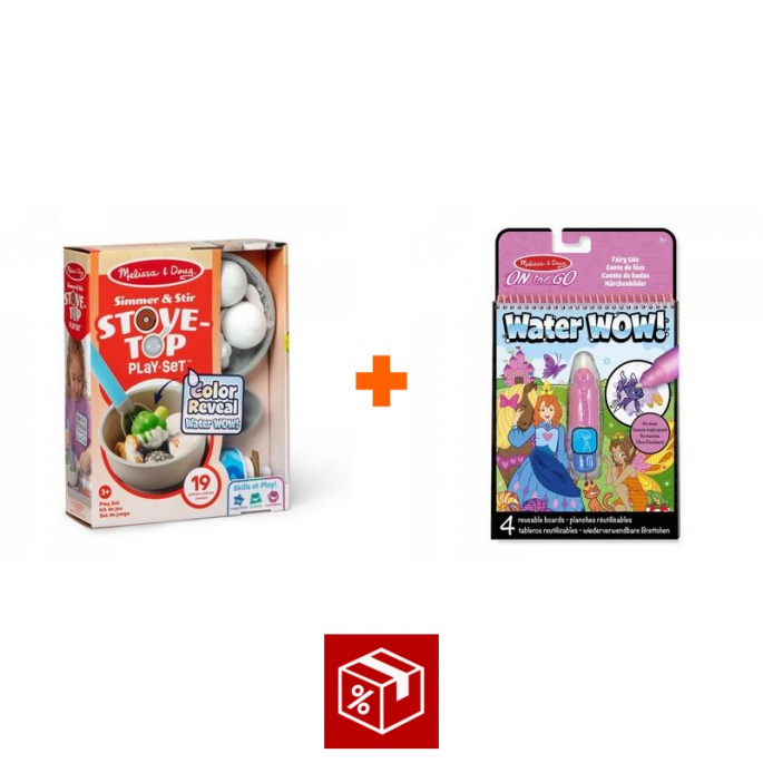 АКЦИЯ: Melissa & Doug Water WOW водно оцветяване пържене + водно оцветяване приказки БЕЗПЛАТНО
