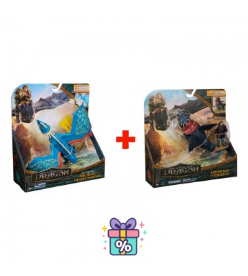 Изгоден комплект: Как да си дресираш дракон Нодър Смърт изстрелващ стрели + Gronckle и Рибоног