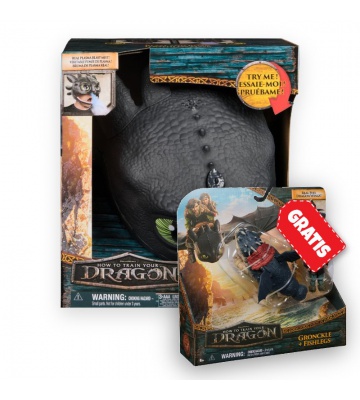 Изгоден комплект: Как да си дресираш дракон маска на Bezzubka със звуци и светлини + Gronckle и Рибоног