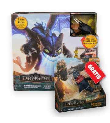 Изгоден комплект: Как да си дресираш дракон Беззъб със звукови и светлинни ефекти + Gronckle и Рибоног
