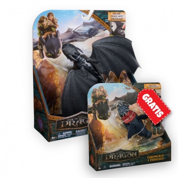 Изгоден комплект: Как да си дресираш дракон Беззъб, издаващ звуци + Gronckle и Рибоног