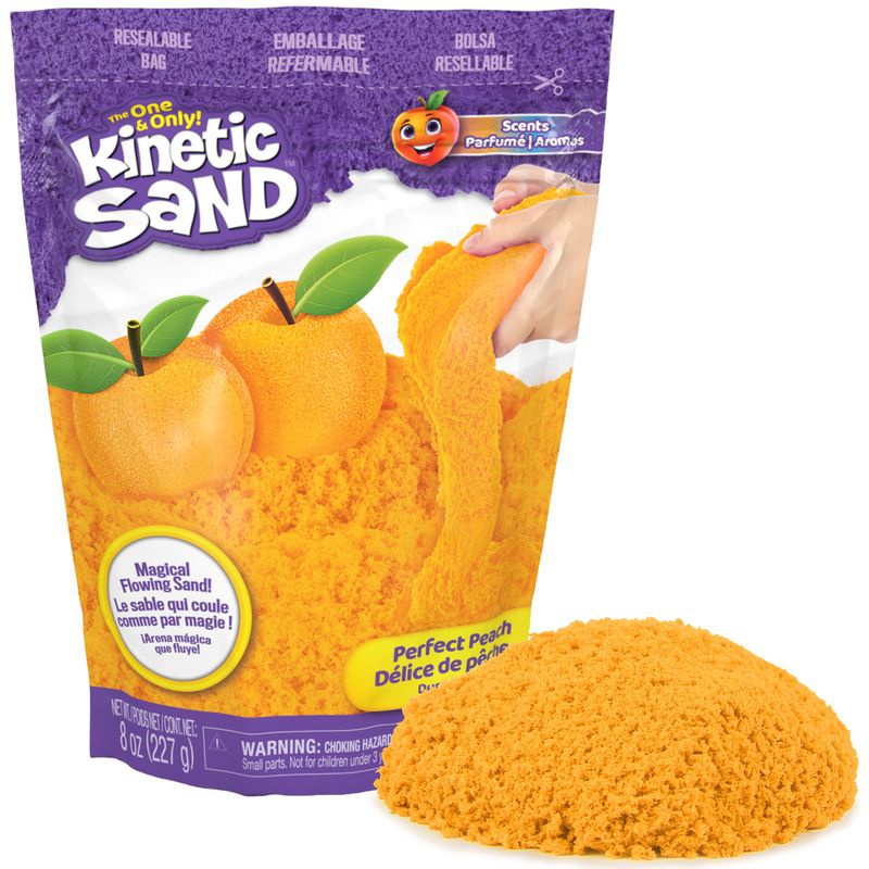 Kinetic Sand комплект с плодови аромати праскова