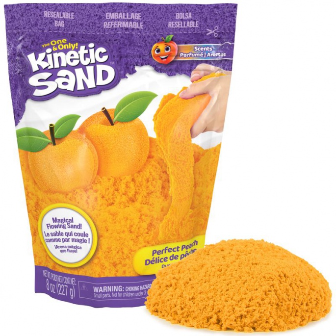 Kinetic Sand комплект с плодови аромати праскова