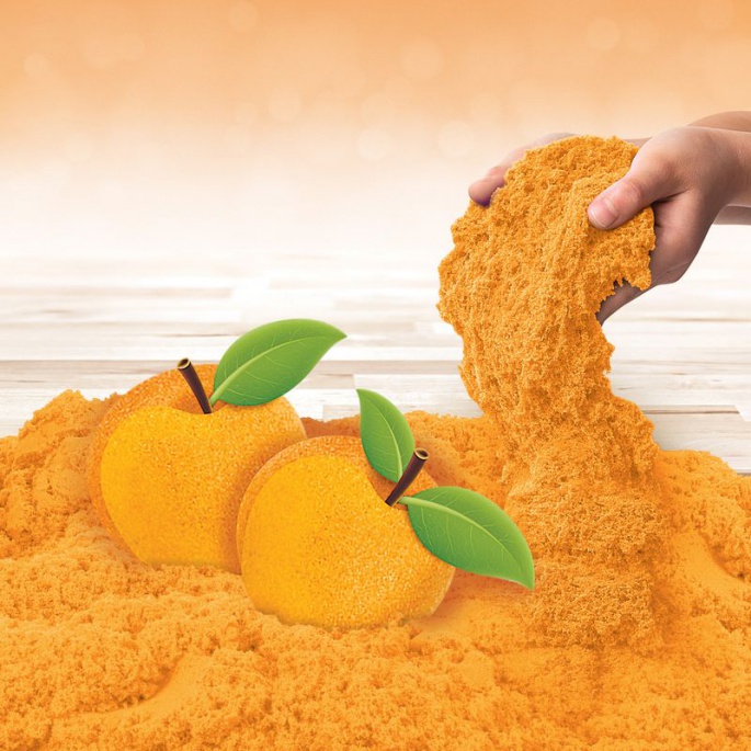 Kinetic Sand комплект с плодови аромати праскова
